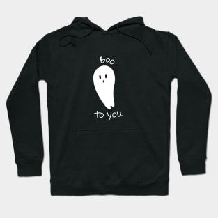 Boo To You: White Ghost Hoodie